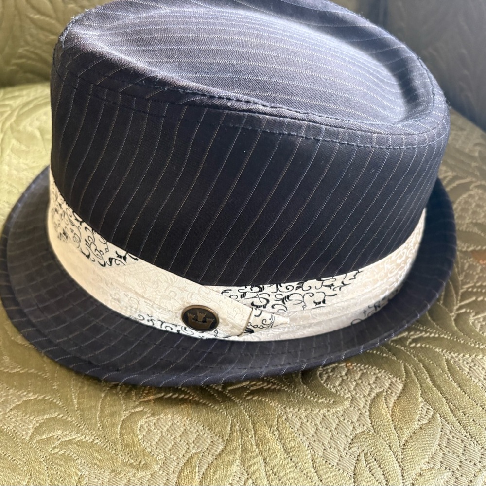 Goorin Bros. Pinstripe Trilby - Black with Silk Band